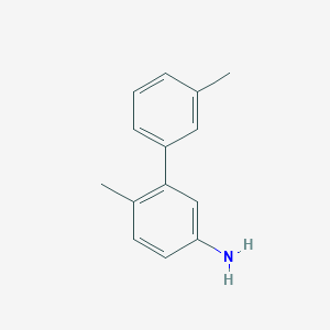 molecular formula C14H15N B15238990 3',6-Dimethyl-[1,1'-biphenyl]-3-amine 