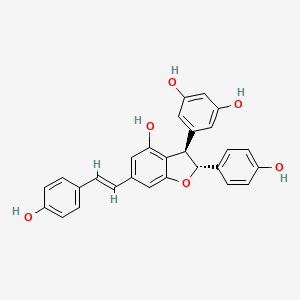 molecular formula C28H22O6 B15238998 Gnetinc 