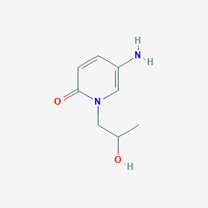 molecular formula C8H12N2O2 B15239010 5-Amino-1-(2-hydroxypropyl)-1,2-dihydropyridin-2-one 