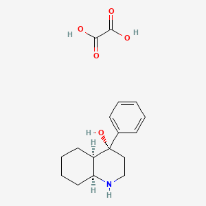 rac-(4S,4aS,8aR)-4-phenyldecahydro-4-quinolinol ethanedioate (salt)