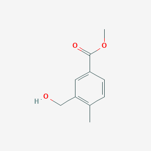 molecular formula C10H12O3 B1523902 Methyl 3-(hydroxymethyl)-4-methylbenzoate CAS No. 1427432-71-0