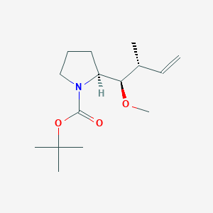 tert-butyl (2S)-2-[(1R,2R)-1-methoxy-2-methylbut-3-enyl]pyrrolidine-1-carboxylate