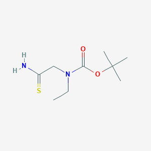 molecular formula C9H18N2O2S B1523907 Tert-butyl (2-amino-2-thioxoethyl)ethylcarbamate CAS No. 1249334-34-6