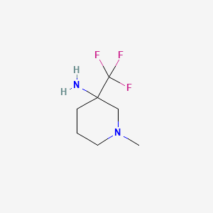 1-Methyl-3-(trifluoromethyl)piperidin-3-amine