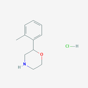 molecular formula C11H16ClNO B15239107 2-O-Tolylmorpholine hcl 