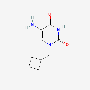 molecular formula C9H13N3O2 B15239114 5-Amino-1-(cyclobutylmethyl)-1,2,3,4-tetrahydropyrimidine-2,4-dione 