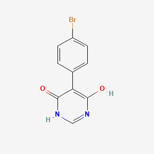 molecular formula C10H7BrN2O2 B1523913 5-(4-bromophenyl)-6-hydroxypyrimidin-4(1H)-one CAS No. 706811-25-8