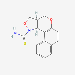 (13S,17R)-11,15-dioxa-16-azatetracyclo[8.7.0.0^{2,7}.0^{13,17}]heptadeca-1(10),2(7),3,5,8-pentaene-16-carbothioamide