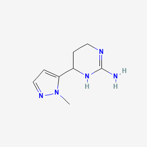 6-(1-Methyl-1H-pyrazol-5-yl)-1,4,5,6-tetrahydropyrimidin-2-amine