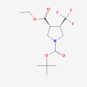 Rel-1-tert-butyl3-ethyl(3R,4S)-4-(trifluoromethyl)pyrrolidine-1,3-dicarboxylate