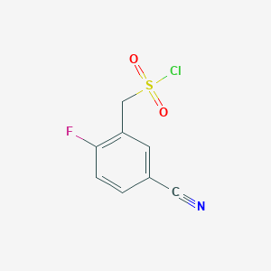 (5-Cyano-2-fluorophenyl)methanesulfonyl chloride