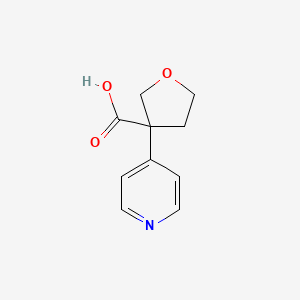 3-(Pyridin-4-yl)oxolane-3-carboxylic acid