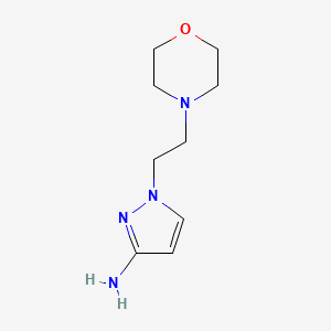 molecular formula C9H16N4O B1523918 1-[2-(morpholin-4-yl)ethyl]-1H-pyrazol-3-amine CAS No. 1177307-51-5