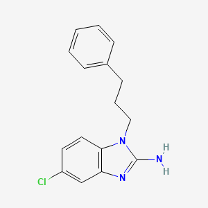 molecular formula C16H16ClN3 B1523920 5-chloro-1-(3-phenylpropyl)-1H-1,3-benzodiazol-2-amine CAS No. 1183376-10-4