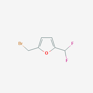 2-(Bromomethyl)-5-(difluoromethyl)furan