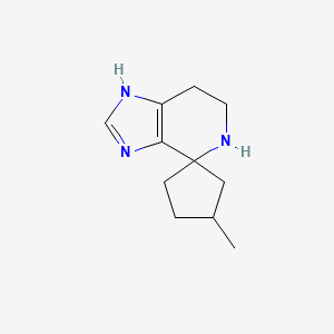 4-Methyl-1',5',6',7'-tetrahydrospiro[cyclopentane-1,4'-imidazo[4,5-c]pyridine]