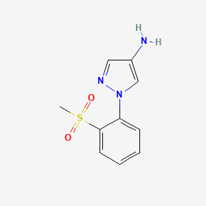 molecular formula C10H11N3O2S B1523925 1-(2-methanesulfonylphenyl)-1H-pyrazol-4-amine CAS No. 1250582-48-9