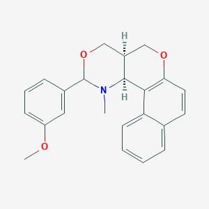 (2R,7S)-4-(3-methoxyphenyl)-3-methyl-5,9-dioxa-3-azatetracyclo[8.8.0.0^{2,7}.0^{13,18}]octadeca-1(10),11,13(18),14,16-pentaene