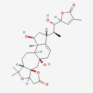 (1S,3R,7R,10S,13S,14R,15S,17R)-1,15-dihydroxy-17-[(1S,2S)-1-hydroxy-1-[(2S)-4-methyl-5-oxo-2H-furan-2-yl]propan-2-yl]-9,9,14-trimethyl-4,8-dioxapentacyclo[11.7.0.03,7.03,10.014,18]icos-18-en-5-one