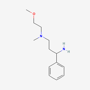 molecular formula C13H22N2O B1523934 (3-Amino-3-phenylpropyl)(2-methoxyethyl)methylamine CAS No. 1251099-64-5