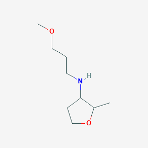 molecular formula C9H19NO2 B15239384 N-(3-Methoxypropyl)-2-methyloxolan-3-amine 