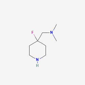 [(4-Fluoropiperidin-4-yl)methyl]dimethylamine