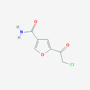 5-(2-Chloroacetyl)furan-3-carboxamide