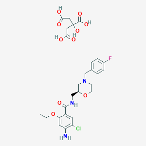 (S)-4-Amino-5-chloro-2-ethoxy-N-((4-(4-fluorobenzyl)morpholin-2-yl)methyl)benzamide 2-hydroxypropane-1,2,3-tricarboxylate