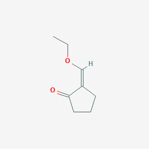 molecular formula C8H12O2 B15239403 2-(Ethoxymethylidene)cyclopentan-1-one 