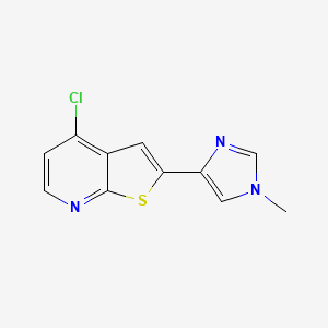 4-{4-chlorothieno[2,3-b]pyridin-2-yl}-1-methyl-1H-imidazole