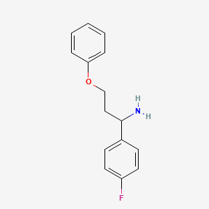 1-(1-Amino-3-phenoxypropyl)-4-fluorobenzene