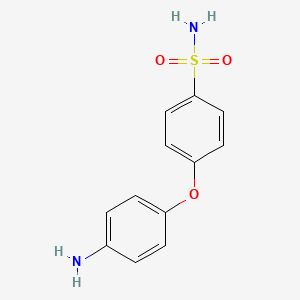 molecular formula C12H12N2O3S B1523946 4-(4-Aminophenoxy)benzene-1-sulfonamide CAS No. 108016-36-0