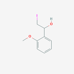 molecular formula C9H11IO2 B15239470 2-Iodo-1-(2-methoxyphenyl)ethan-1-ol 