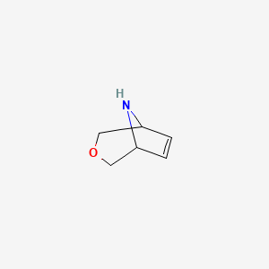 molecular formula C6H9NO B15239480 3-Oxa-8-azabicyclo[3.2.1]oct-6-ene 