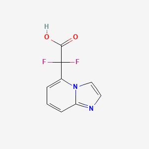 2,2-Difluoro-2-{imidazo[1,2-a]pyridin-5-yl}acetic acid