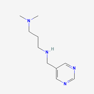 [3-(Dimethylamino)propyl](pyrimidin-5-ylmethyl)amine