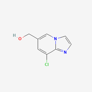 molecular formula C8H7ClN2O B1523952 {8-Chloroimidazo[1,2-a]pyridin-6-yl}methanol CAS No. 1251924-50-1