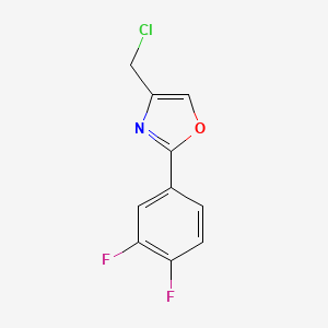 4-(Chloromethyl)-2-(3,4-difluorophenyl)-1,3-oxazole