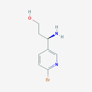 (3R)-3-Amino-3-(6-bromo(3-pyridyl))propan-1-OL