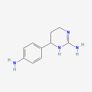 6-(4-Aminophenyl)-1,4,5,6-tetrahydropyrimidin-2-amine