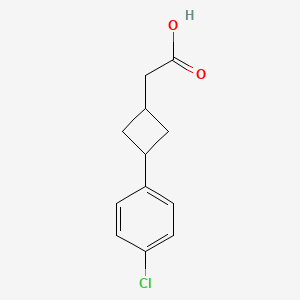 2-(3-(4-Chlorophenyl)cyclobutyl)acetic acid