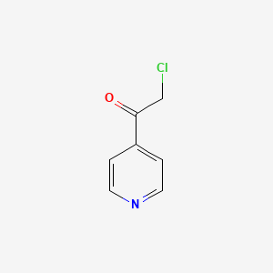 molecular formula C7H6ClNO B15239682 2-Chloro-1-(pyridin-4-yl)ethan-1-one 