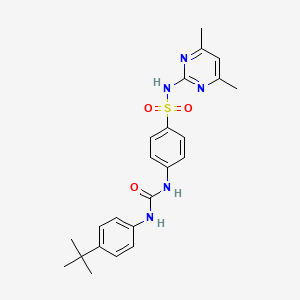 4-(3-(4-(tert-Butyl)phenyl)ureido)-N-(4,6-dimethylpyrimidin-2-yl)benzenesulfonamide