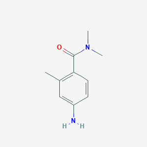 molecular formula C10H14N2O B1523974 4-amino-N,N,2-trimethylbenzamide CAS No. 862470-14-2