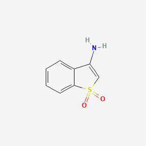 molecular formula C8H7NO2S B1523975 3-Aminobenzo[b]thiophene 1,1-dioxide CAS No. 858819-96-2