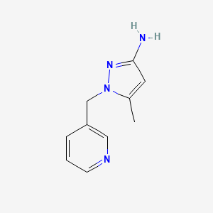 5-Methyl-1-[(pyridin-3-yl)methyl]-1H-pyrazol-3-amine