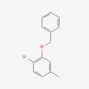 molecular formula C14H13BrO B1523981 2-(Benzyloxy)-1-bromo-4-methylbenzene CAS No. 177555-85-0
