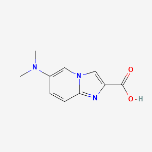 molecular formula C10H11N3O2 B15239824 6-(Dimethylamino)imidazo[1,2-a]pyridine-2-carboxylic acid 