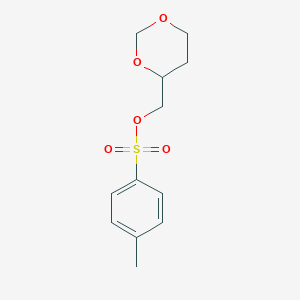 molecular formula C12H16O5S B1523984 1,3-Dioxan-4-ylmethyl 4-methylbenzene-1-sulfonate CAS No. 1311313-69-5