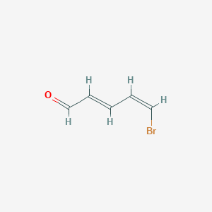 molecular formula C5H5BrO B15239871 (2E,4Z)-5-bromopenta-2,4-dienal CAS No. 168295-34-9